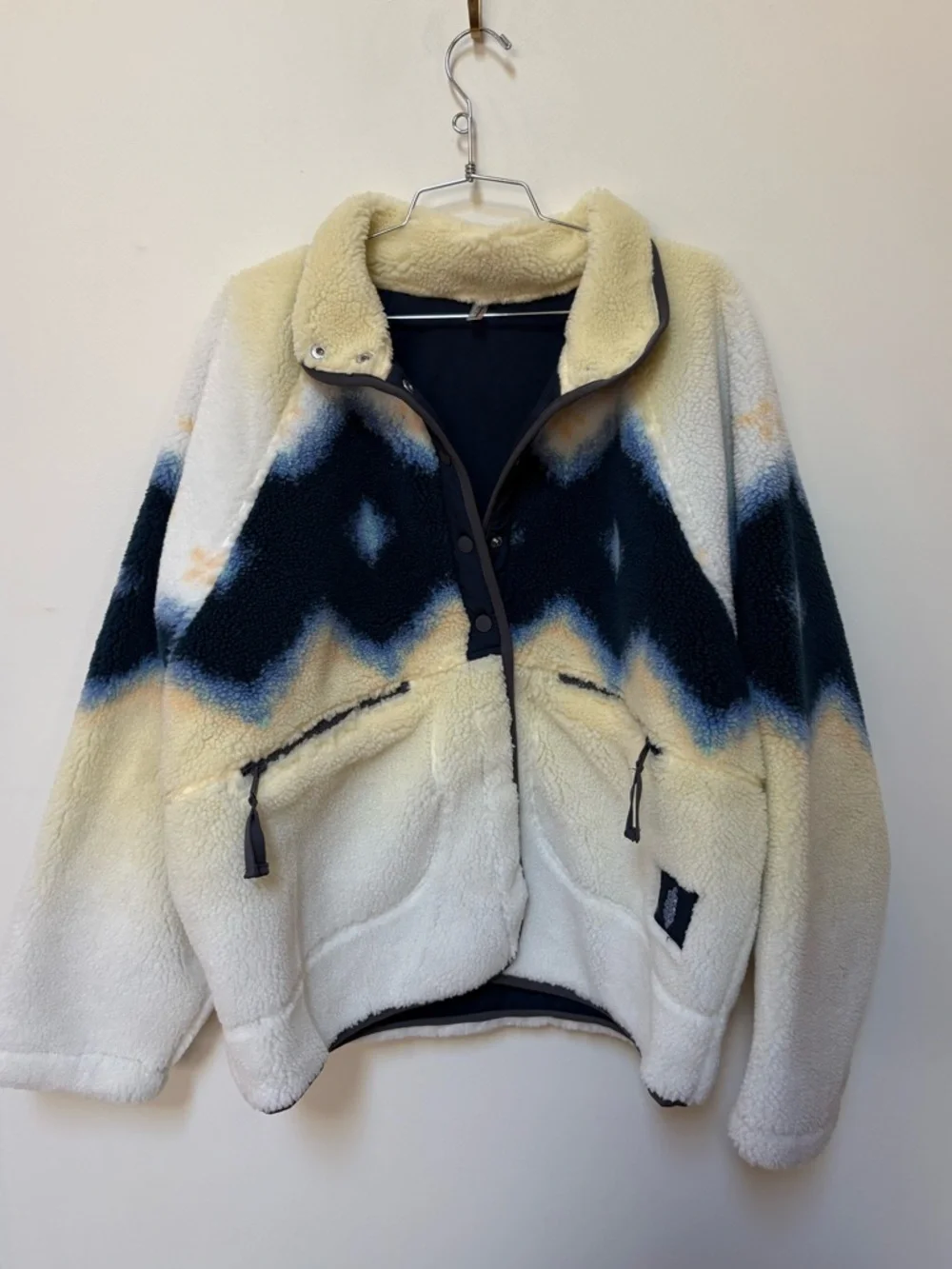 NWOT Free People FP Movement Hit The Slopes Fleece Printed Jacket Size Large